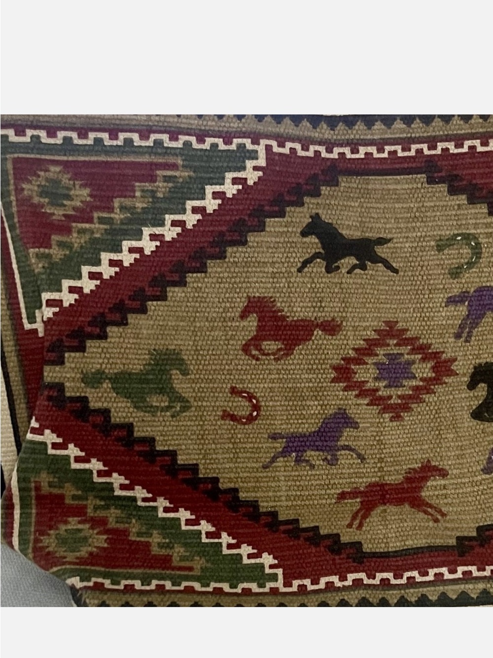 $89 El Paso saddle, blanket company bag western geometric Aztec & earrings - Picture 2 of 6